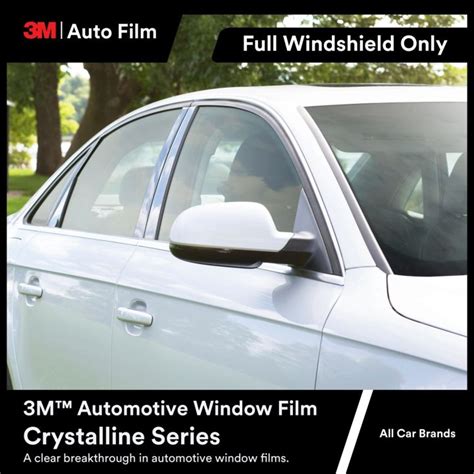 3M Crystalline Auto / Car Tint FULL WINDSHIELD ONLY ( VANS .